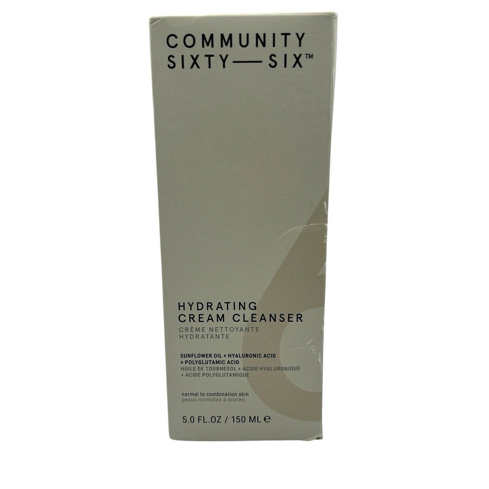 Community Sixty-Six Hydrating Cream Cleanser Sunflower Oil Hyaluronic Acid 5 oz